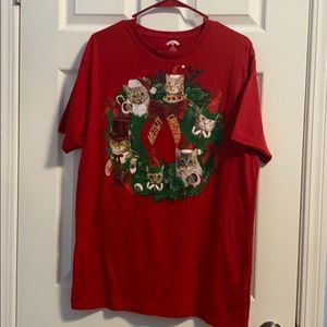 Christmas cat shirt